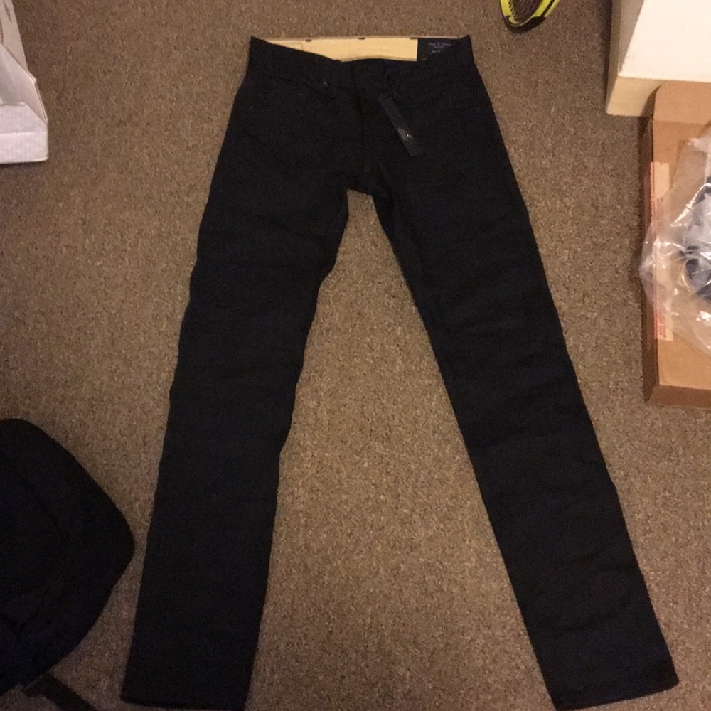 Rag&Bone Archive BLK Raw Nihon Menpu Selvedge jean
